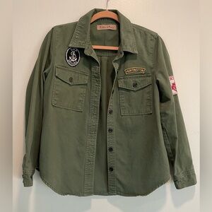 Madeline & Monroe Military Shirt Jacket Women Size Small